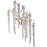 Бра на ветвистом золотом каркасе со стеклянными подвесами Raceme варинант исполнения - 1 | Loft Concept в Саратове