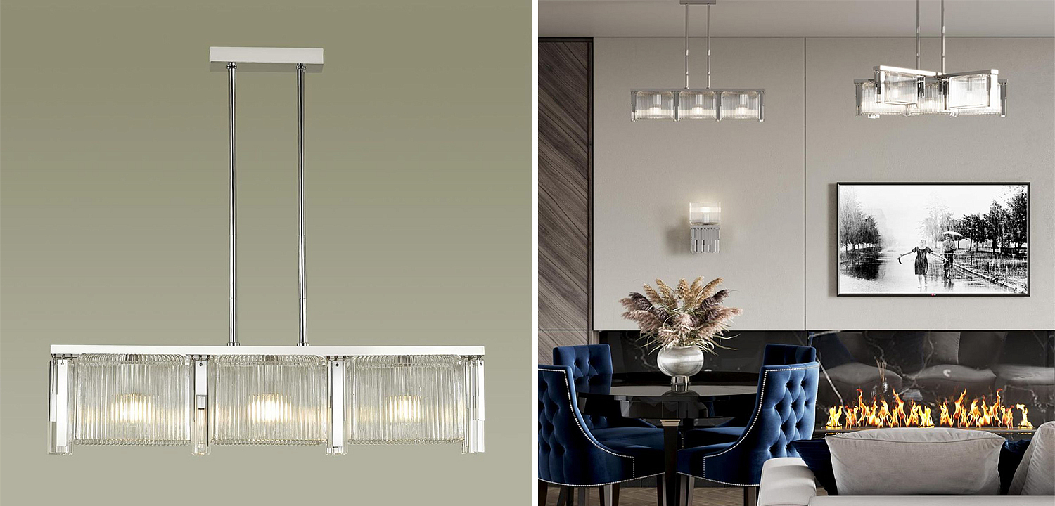 Люстра Madelen Chrome Linear Chandelier Люстра Madelen Chrome Linear Chandelier - Loft-Concept в Саратове