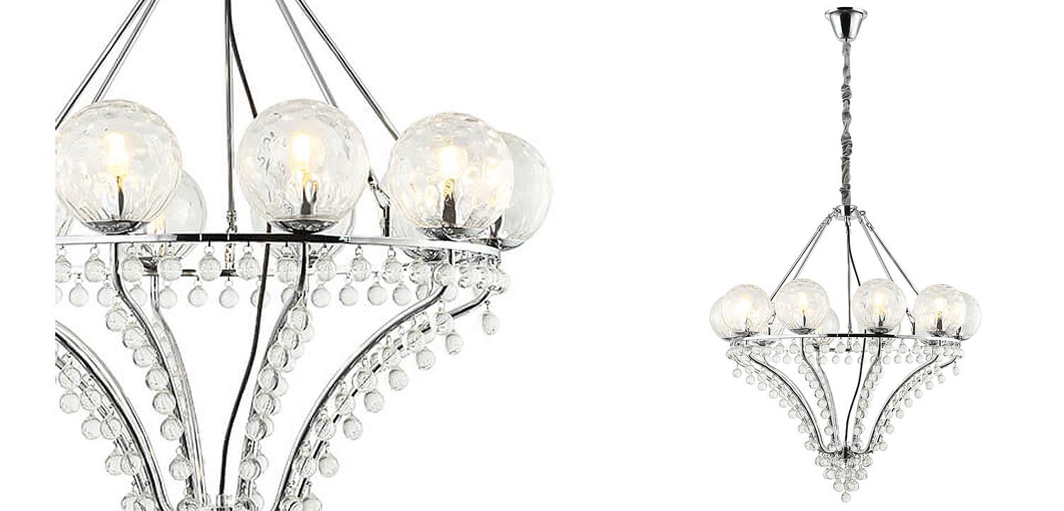 Люстра Melaine Chandelier chrome Люстра Melaine Chandelier chrome - Loft-Concept в Саратове