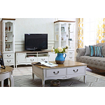 Узкая стеклянная витрина с двумя ящиками Montmartre Provence Showcase варинант исполнения - 3 | Loft Concept в Саратове