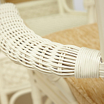 Комплект обеденный из ротанга Eloise grand white варинант исполнения - 8 | Loft Concept в Саратове