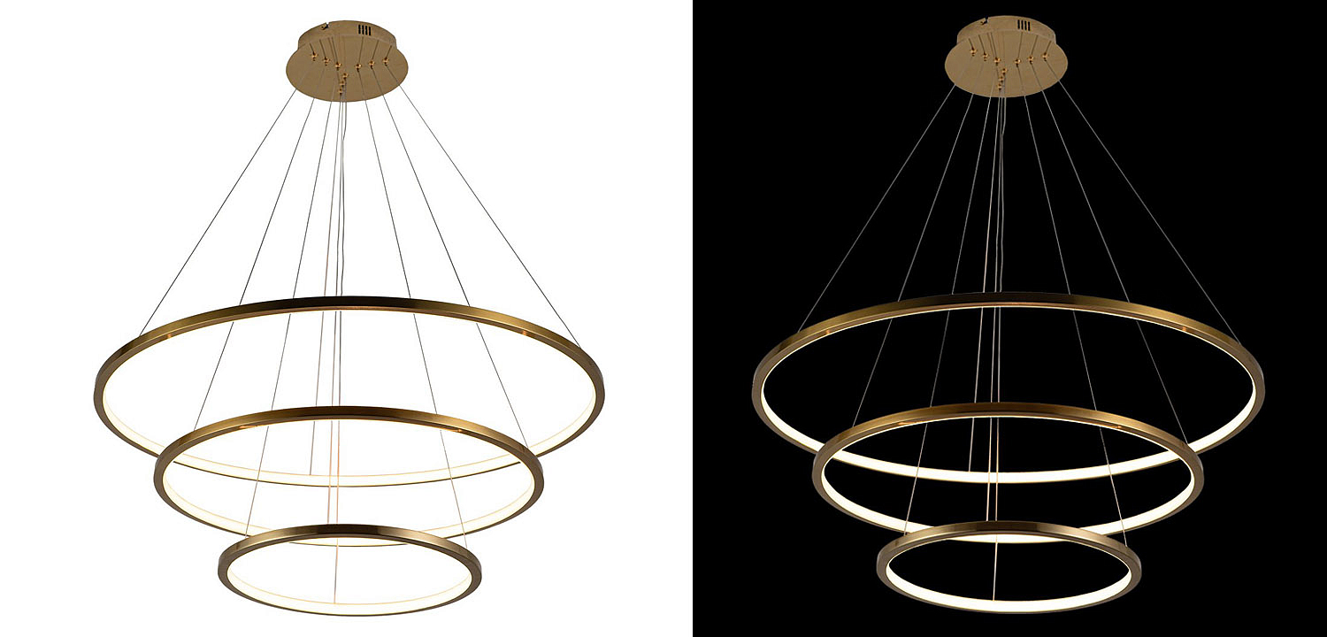 Люстра Ring Horizontal Trio gold Люстра Ring Horizontal Trio gold - Loft-Concept в Саратове