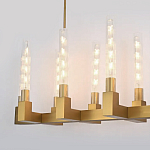 Люстра CANELLE Linear Chandelier 12 Modern Brass варинант исполнения - 1 | Loft Concept в Саратове