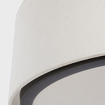 Потолочный светильник с круглым хлопковым абажуром Frosted Diffuser варинант исполнения - 3 | Loft Concept в Саратове