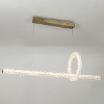 Подвесной линейный светильник Gilbertine Crystals Linear Hanging Lamp варинант исполнения - 3 | Loft Concept в Саратове