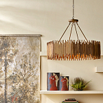 Люстра с абажуром из ротанга Wicker Furniture варинант исполнения - 4 | Loft Concept в Саратове