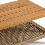 Стол журнальный для сада из акации Breathe Nature варинант исполнения - 3 | Loft Concept в Саратове