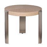 Столик журнальный круглый со светлым шпоном Light Veneer Table варинант исполнения - 1 | Loft Concept в Саратове