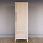 Узкий Шкаф Primo с 2 выдвижными ящиками Светлый дуб варинант исполнения - 2 | Loft Concept в Саратове