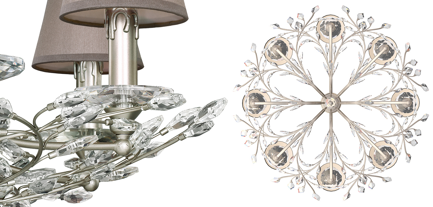 Люстра Loretta Chandelier grey Люстра Loretta Chandelier grey - Loft-Concept в Саратове
