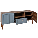 ТВ-тумба серая из массива бука с 2-мя дверками и ящиком Wenge Light варинант исполнения - 4 | Loft Concept в Саратове