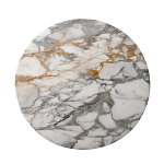 Столик журнальный с круглой мраморной столешницей на трех опорах Marble Stone Drawing варинант исполнения - 2 | Loft Concept в Саратове