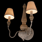 Бра с двумя конусовидными тканевыми абажурами Neighborhood варинант исполнения - 4 | Loft Concept в Саратове