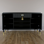Комод-буфет Elsa Dreams Black с открытыми полками   варинант исполнения - 3 | Loft Concept в Саратове