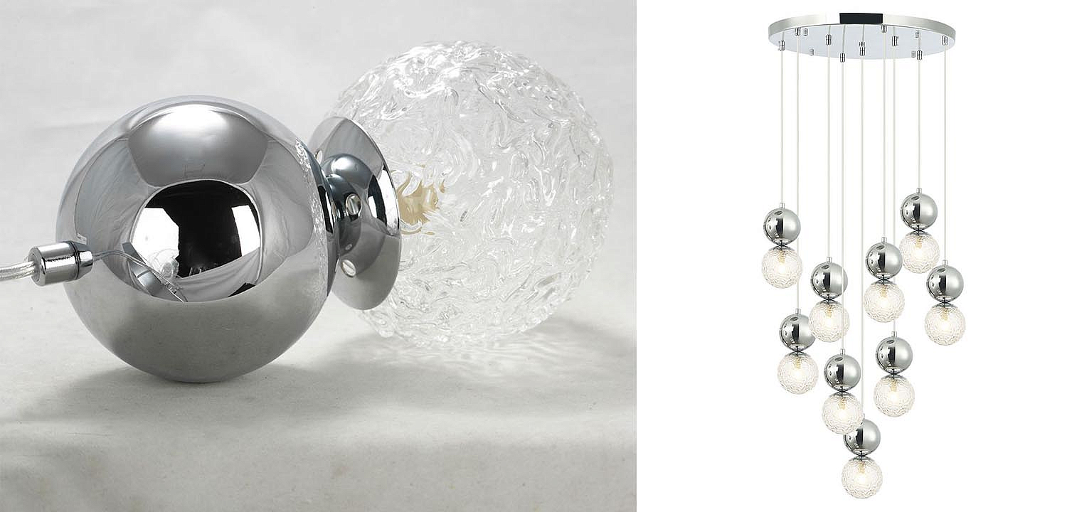 Люстра Lennert Chrome Cascade Chandelier Люстра Lennert Chrome Cascade Chandelier - Loft-Concept в Саратове