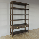 Стеллаж с двумя ящиками Elsa Dreams Walnut варинант исполнения - 1 | Loft Concept в Саратове