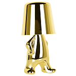 Настольная лампа фигурная золотого цвета с гладким абажуром Высота 19 см Sophia варинант исполнения - 2 | Loft Concept в Саратове