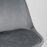 Стул с мягким велюровым сиденьем Arvika Grey варинант исполнения - 7 | Loft Concept в Саратове