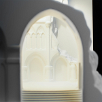 Встраиваемый в стену гипсовый светильник под покраску с эффектом разрушенной стены Antiquity Athena варинант исполнения - 9 | Loft Concept в Саратове