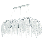 Линейная люстра с хрустальными подвесками Bunch of Crystal Berries Linear Chandelier 16 варинант исполнения - 1 | Loft Concept в Саратове