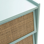 Комод с 3-мя ящиками из ротанга Blais Turquoise Wicker Furniture варинант исполнения - 4 | Loft Concept в Саратове