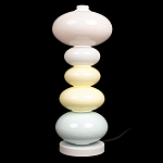 Настольная лампа из стеклянных сфер в пастельных тонах Высота 48 см Pastel Lunaria варинант исполнения - 1 | Loft Concept в Саратове