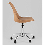 Офисный стул на металлическом основании EGGERY Brown пластик варинант исполнения - 4 | Loft Concept в Саратове