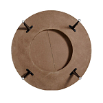 Журнальный столик с круглой фактурной столешницей из натурального дерева Vortex варинант исполнения - 3 | Loft Concept в Саратове