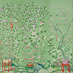 Обои ручная роспись Belvoir Pistachio варинант исполнения - 2 | Loft Concept в Саратове