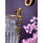 Ваза прозрачная с бронзовыми ручками в виде ангелов Eden Garden варинант исполнения - 4 | Loft Concept в Саратове