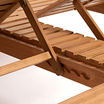 Шезлонг двухместный из эвкалипта Sunset варинант исполнения - 6 | Loft Concept в Саратове