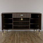 Комод-буфет Elsa Dreams Walnut с открытыми полками   варинант исполнения - 3 | Loft Concept в Саратове