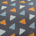 Постельное белье из сатина с принтом треугольники 150х200 см Triangular Dreams варинант исполнения - 2 | Loft Concept в Саратове