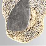 Бра с волнообразным стеклянным плафоном и вставкой из мрамора Liquid Stone варинант исполнения - 5 | Loft Concept в Саратове