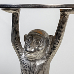 Столик с подстольем в виде обезьянки Bombay Nickel варинант исполнения - 6 | Loft Concept в Саратове