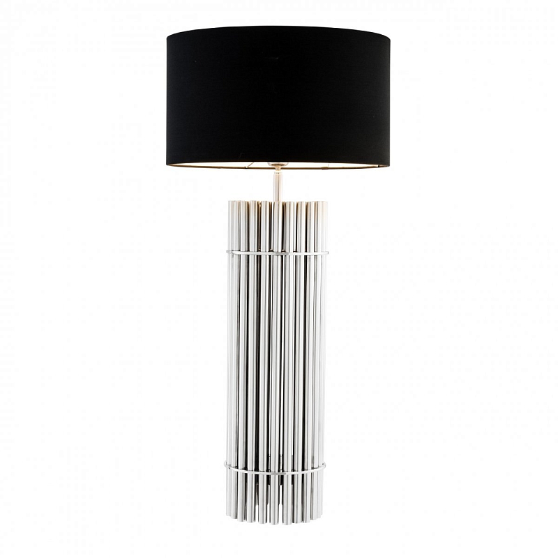 Настольная лампа Eichholtz Table Lamp Reef Никель Черный Настольная лампа Eichholtz Table Lamp Reef Никель Черный в Саратове | Loft Concept