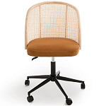 Офисное кресло из велюра и ротанга Eilwen Rattan Wicker Chair варинант исполнения - 2 | Loft Concept в Саратове