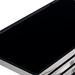 Столик журнальный с черной стеклянной столешницей Embodiment of Contemporary Art  варинант исполнения - 2 | Loft Concept в Саратове