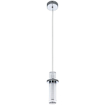 Подвесной светильник хром Odile Acrylic Tube Hanging Lamp Chrome варинант исполнения - 2 | Loft Concept в Саратове