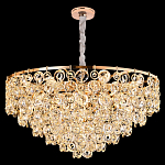 Люстра каскадная с подвесками в форме колец Galaxy of Light варинант исполнения - 7 | Loft Concept в Саратове