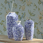 Ваза с синим цветочным узором Blue & White Ornament  варинант исполнения - 4 | Loft Concept в Саратове