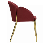 Стул бордовый на золотистых ножках Burgundy Chair варинант исполнения - 2 | Loft Concept в Саратове