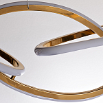 Люстра подвесная золотая в форме изогнутых колец Curved Rings варинант исполнения - 2 | Loft Concept в Саратове