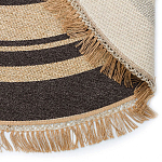 Ковер из комбинированного состава с узором Circles of goodness варинант исполнения - 4 | Loft Concept в Саратове