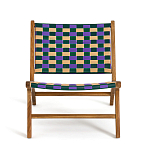 Кресло низкое из массива тика Barbados варинант исполнения - 3 | Loft Concept в Саратове