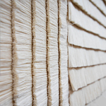 Большое Панно Абстракция белые нити Huipil Wall Hanging варинант исполнения - 2 | Loft Concept в Саратове