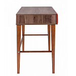 Стол письменный из массива бука с 2-мя ящиками красный Wenge Light варинант исполнения - 2 | Loft Concept в Саратове