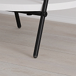 Стол приставной с 2-мя круглыми белыми столешницами ESSEL SIDE TABLE WHITE варинант исполнения - 3 | Loft Concept в Саратове