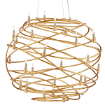 Люстра золотая в форме спирали Fancy Pattern варинант исполнения - 2 | Loft Concept в Саратове