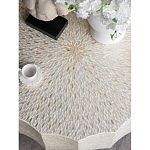 Стол кофейный с отделкой раковинами устриц Coastal Charm варинант исполнения - 5 | Loft Concept в Саратове